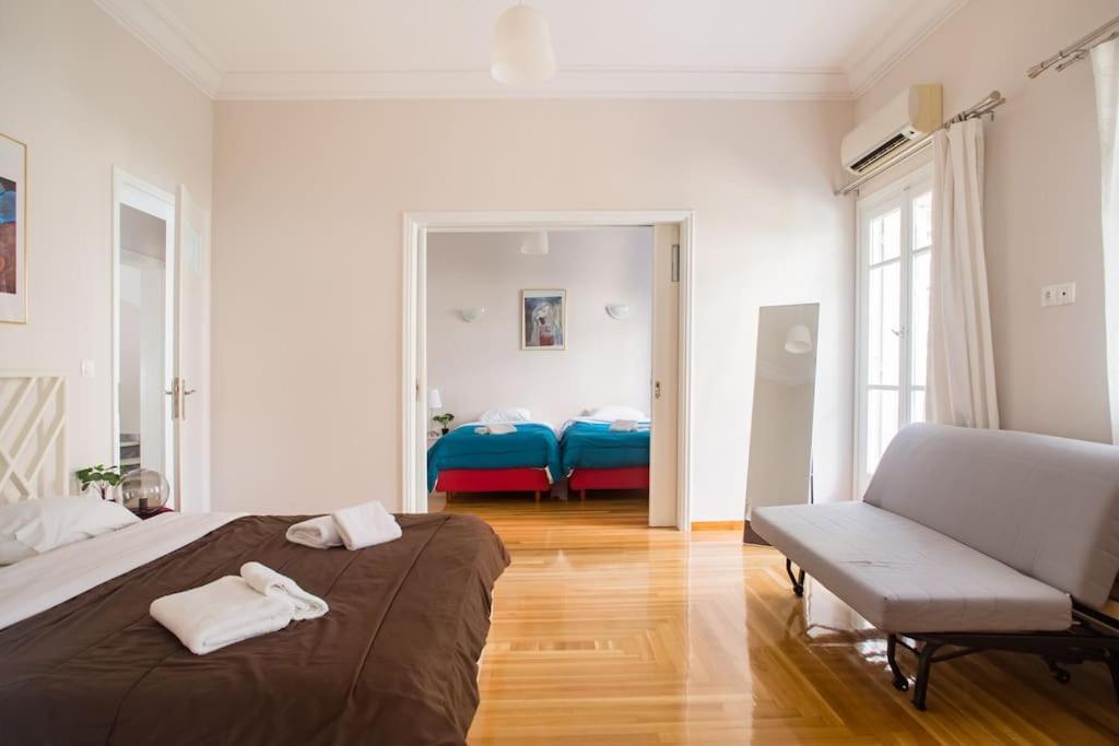 Apartamento Splendid Full 5Bdr/3Bath/2Kitchens Mansion In Ath Atenas Exterior foto